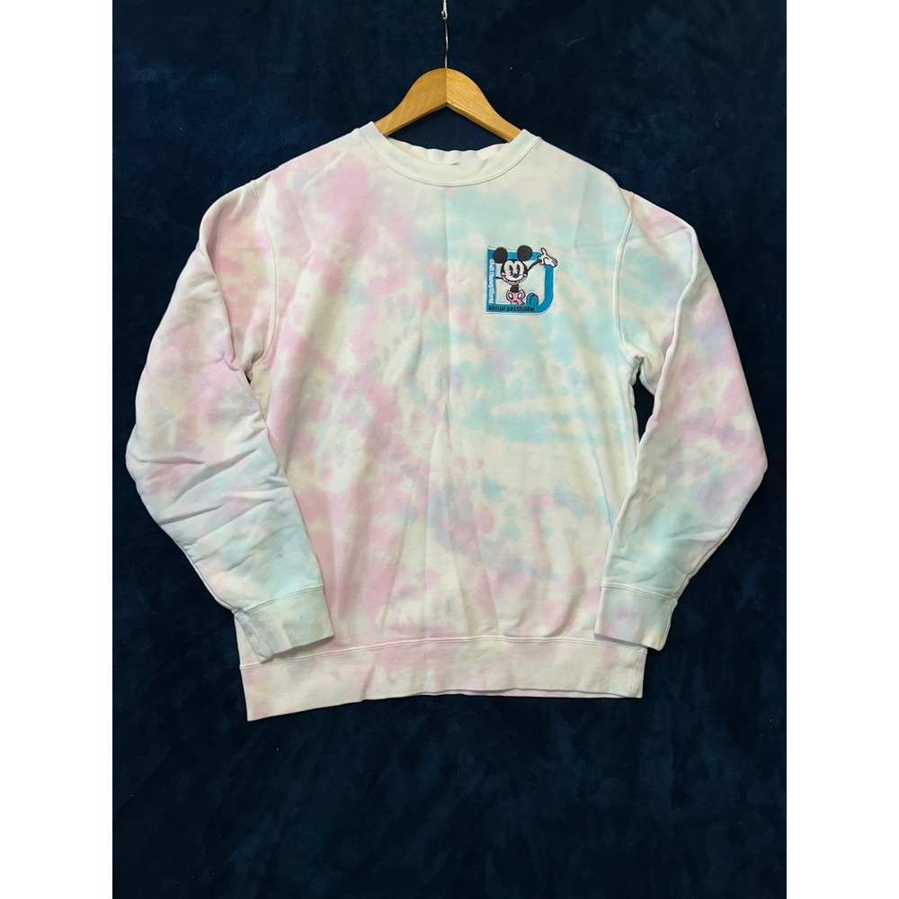 Disney World Mickey Mouse Tie Dye Sweatshirt Annual Passholder Size M Crewneck
